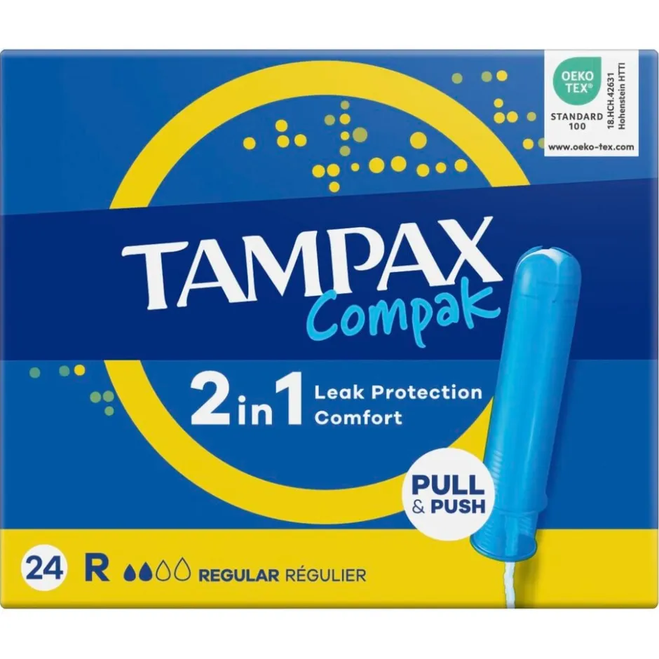 Compak Regular Tampons met Inbrenghuls|Tampax New