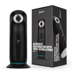 Teazers Automatische Masturbator met Driedubbele Stimulatie< Seksspeeltjes