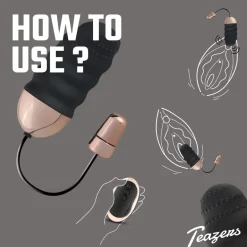 Geribbeld Vibratie-Eitje Met Afstandsbediening|Teazers Discount