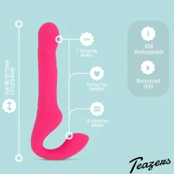 Teazers Strapless Strap On Vibrator< Seksspeeltjes