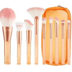 Technique PRO Translucent Perfection make-up kwastenset - 9 make-up kwasten met zakje (ORANJE)< Make-Up Kwasten