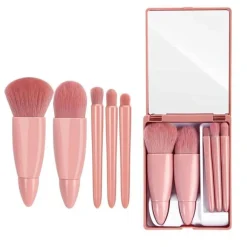 Technique PRO Travel makeup kwastenset met 5 kwasten en spiegel| Discount