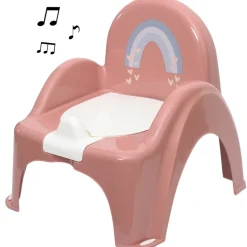 Tega Baby Meteo Eco Old Rose Potty Trainer met Muziek< Plaspotjes En Toiletverkleiners