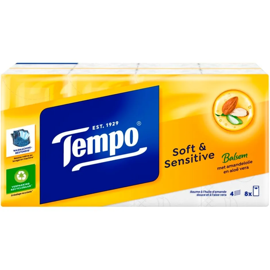 Plus Soft & Sensitive Zakdoekjes|Tempo Sale