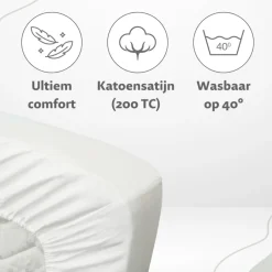 Ten Cate 100% Katoensatijnen Hoeslaken< Slapen