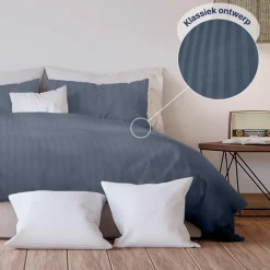 Ten Cate 100% Katoensatijnen Tweepersoons Dekbedovertrek< Slapen