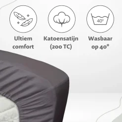 100% Katoensatijnen Hoeslaken|Ten Cate Discount