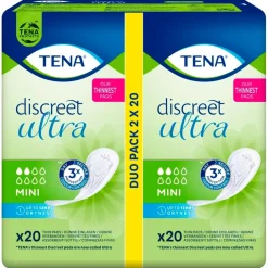 Tena Discreet Ultra Mini Verbanden< Inlegkruisjes