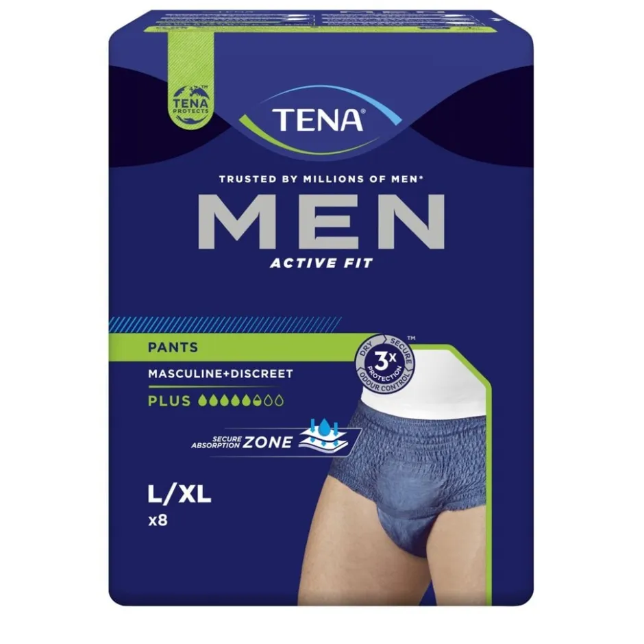 Tena Men Active Fit Pants Plus Incontinentiebroekjes< Incontinentie