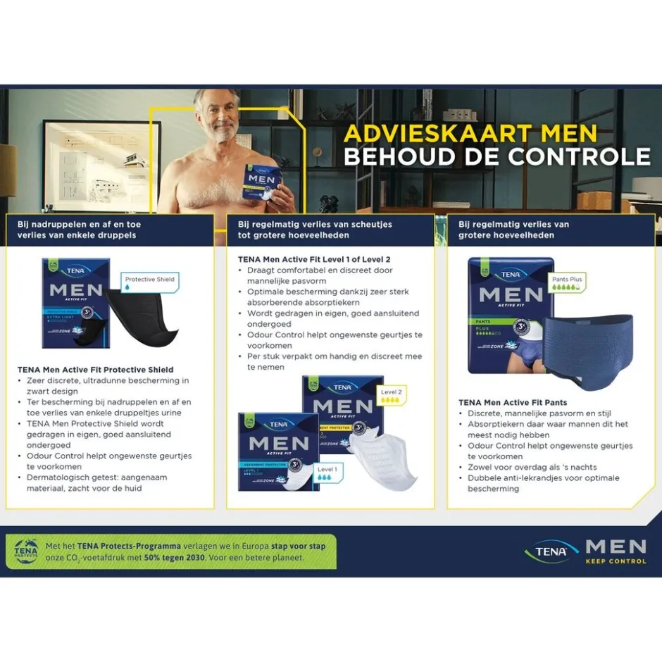 Tena Men Active Fit Pants Plus Incontinentiebroekjes< Incontinentie