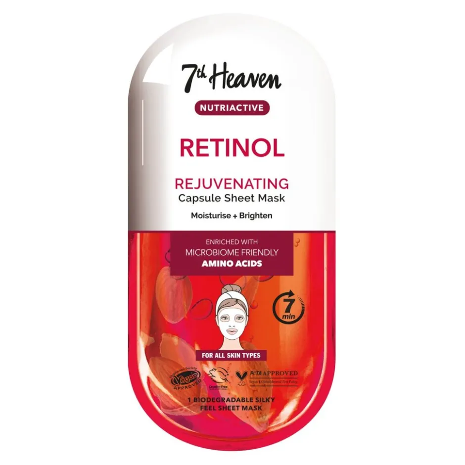 7th Heaven Nutriactive Retinol Rejuvenating Sheet Mask< Gezichtsmaskers