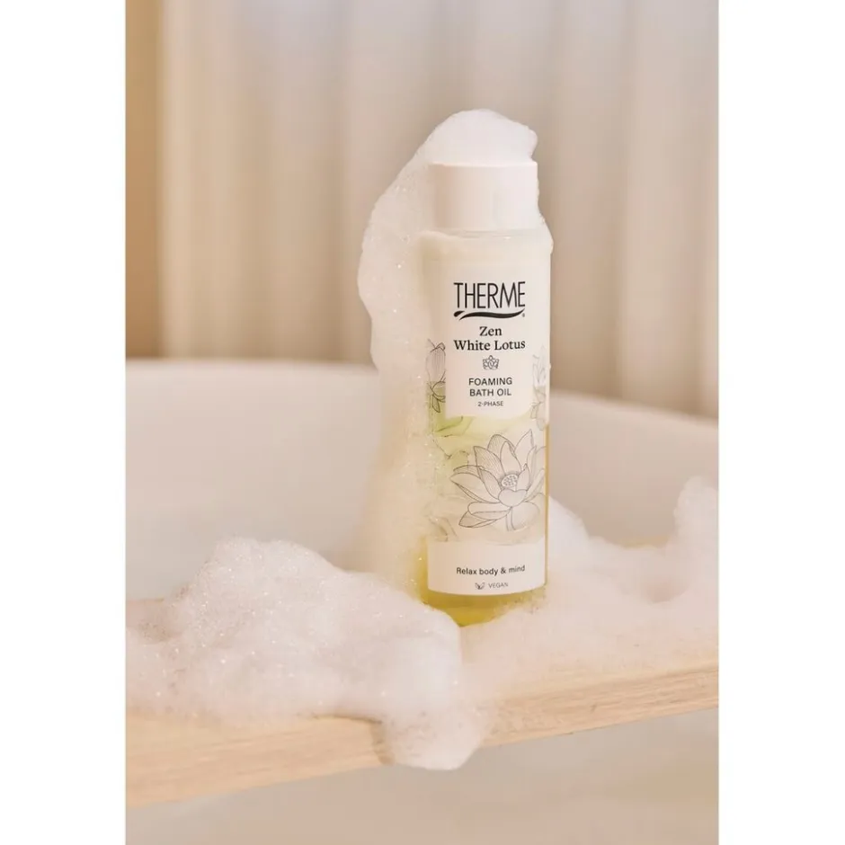 Therme Zen White Lotus Foaming Bath Oil< Badschuim