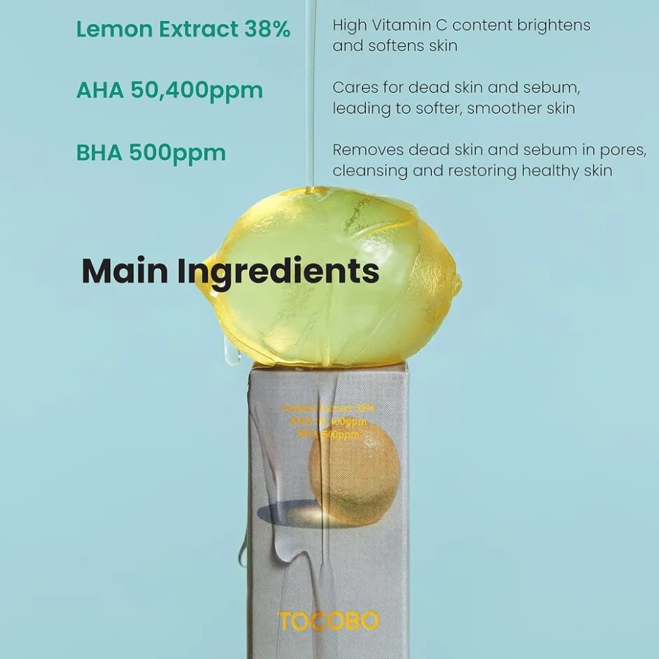 AHA BHA Lemon Toner|TOCOBO Best