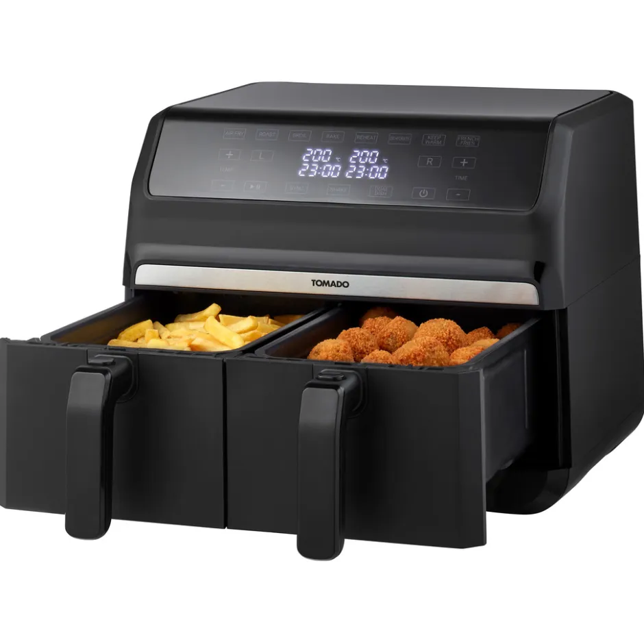 Tomado TAF8001B Dubbele airfryer< Frituurpannen En Airfryers