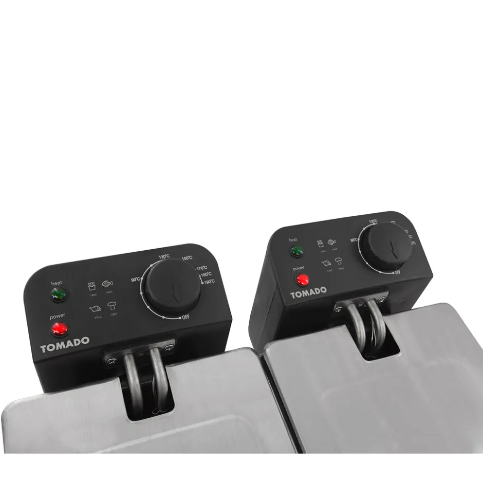 Tomado TDF6001S Dubbele frituurpan< Frituurpannen En Airfryers