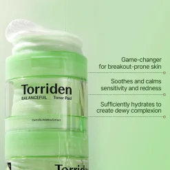 TORRIDEN BALANCEFUL Cica Toner Pad< Korean Skincare|Gezichtsreiniging