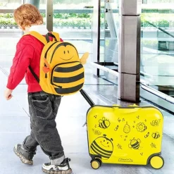 Trendmix 2 delige Ride On Koffer met Wielen Inclusief Rugtas Bijen< Buiten En Vrije Tijd