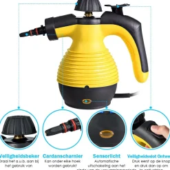 Trendmix Hand Stoomreiniger Met 9-Delige Accessoireset| Outlet