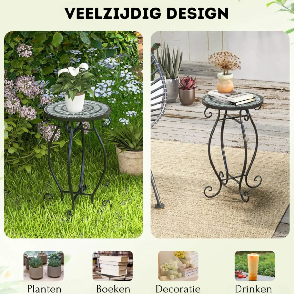 Trendmix Mozaïek Bijzettafel Keramiek voor Binnen en Buiten| Sale
