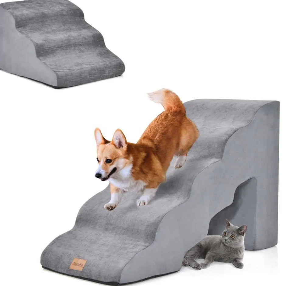 Trendmix twee delige huisdiertrap voor grote en kleine honden en katten met afneembare hoes< Honden