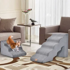 Trendmix twee delige huisdiertrap voor grote en kleine honden en katten met afneembare hoes< Honden