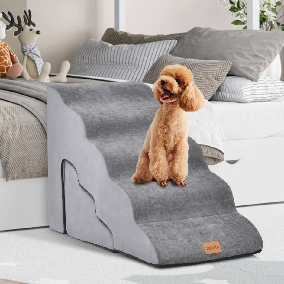 Trendmix twee delige huisdiertrap voor grote en kleine honden en katten met afneembare hoes< Honden