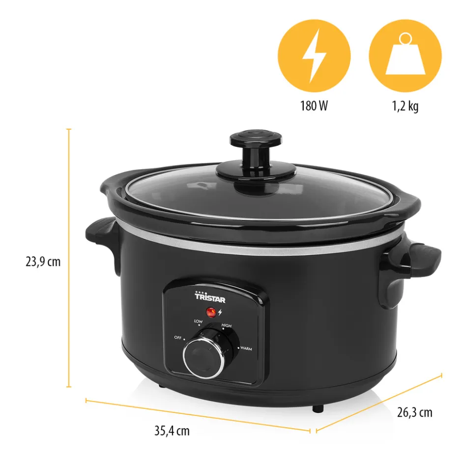 Tristar VS-3915 Slowcooker 3.5 L| Hot