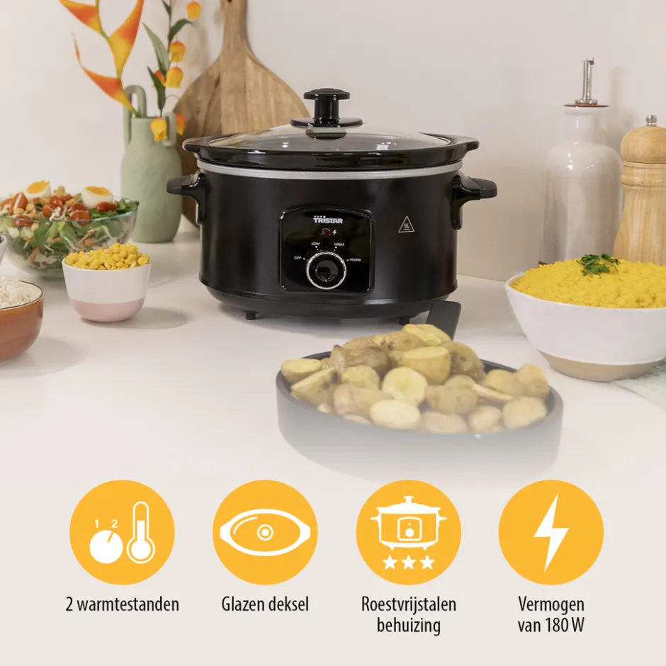 Tristar VS-3915 Slowcooker 3.5 L| Hot