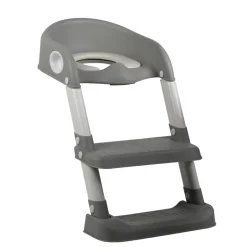 Tryco Grey Toilettrainer met Trapje< Plaspotjes En Toiletverkleiners