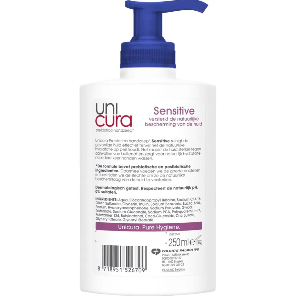 Unicura Prebiotica Sensitive Handzeep< Handzeep