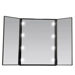 UNIQ Drievoudige Make-upmake-upspiegel met Led-verlichting< Make-Up Spiegels