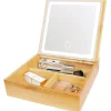 UNIQ 2-in-1 Led Make-upspiegel Sieradendoos en Make-up Organizer< Make-Up Spiegels