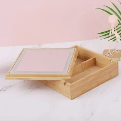 UNIQ 2-in-1 Led Make-upspiegel Sieradendoos en Make-up Organizer< Make-Up Spiegels