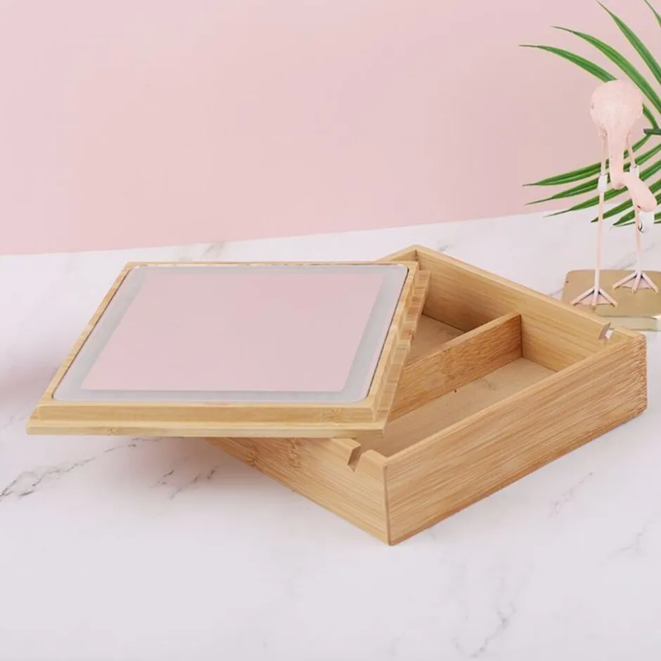 UNIQ 2-in-1 Led Make-upspiegel Sieradendoos en Make-up Organizer< Make-Up Spiegels