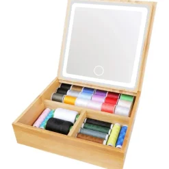 UNIQ 2-in-1 Led Make-upspiegel Sieradendoos en Make-up Organizer< Make-Up Spiegels