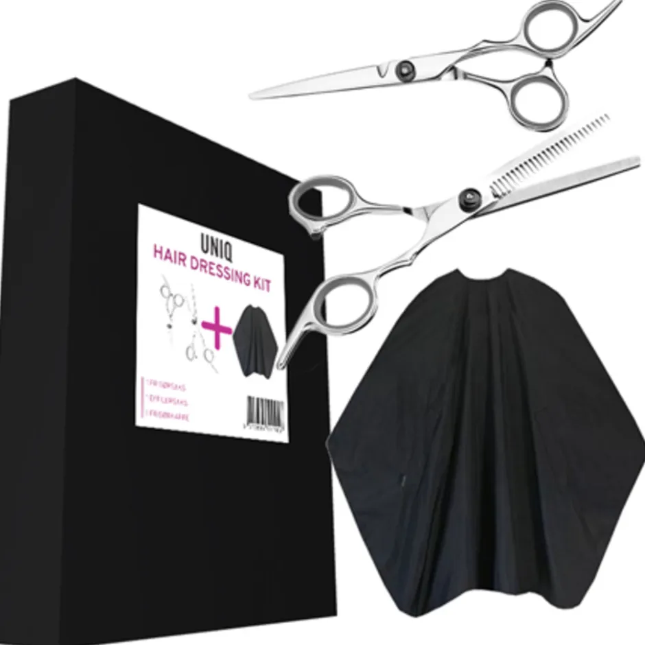 UNIQ Kappersschaar Set voor Thuisgebruik incl. Etui, 2-delig| Hot