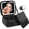 UNIQ Make-up Reistas met LED-lampje - Toilettas / Cosmetische tas voor al je make-up - Zwart< Make-Up Organizers|Toilettassen