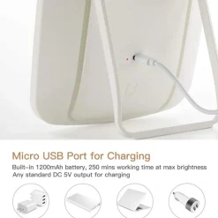 UNIQ Make-upmake-upspiegel met Verstelbaar Led-aanraaklicht| Discount