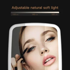 UNIQ Make-upmake-upspiegel met Verstelbaar Led-aanraaklicht| Discount