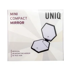 UNIQ Mini Compacte Zeshoekige Spiegel< Make-Up Spiegels