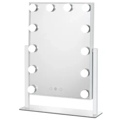 UNIQ New York Mega - Make-up Spiegel met 12 LED Lampen< Make-Up Spiegels
