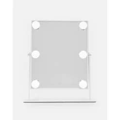 UNIQ Xl Hollywood Make-up Make-upspiegel met 6 Led Lampen en Aanraakfunctie< Make-Up Spiegels