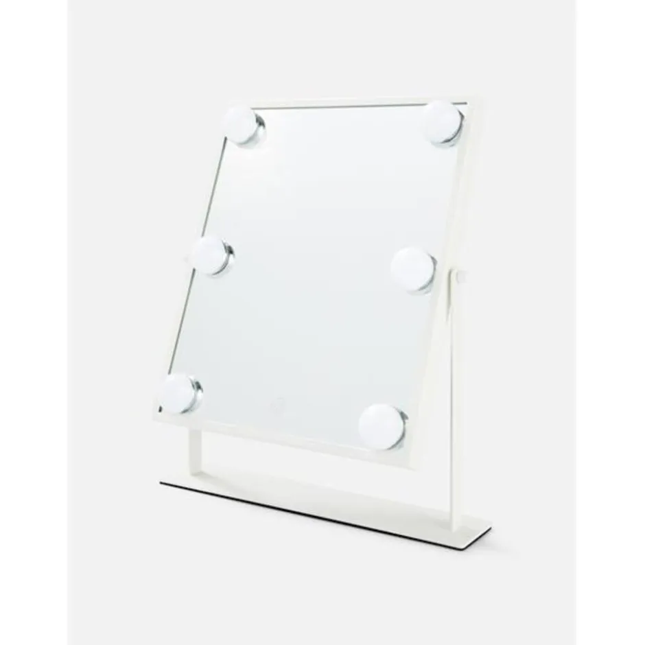 UNIQ Xl Hollywood Make-up Make-upspiegel met 6 Led Lampen en Aanraakfunctie< Make-Up Spiegels