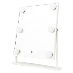 UNIQ Xl Hollywood Make-up Make-upspiegel met 6 Led Lampen en Aanraakfunctie< Make-Up Spiegels