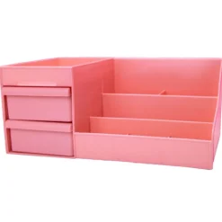 UNIQ Make‑up & Sieraden Organizer – 2 Laden, Roze - P110< Sieraden En Bijoux|Make-Up Organizers