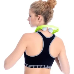 UNIQ Nek‑ & Schoudermassager – Handmatige Triggerpoint Roller, Verstelbaar, Groen| Online