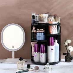 UNIQ 360° Roterende Make‑up Organizer – Zwart< Make-Up Organizers