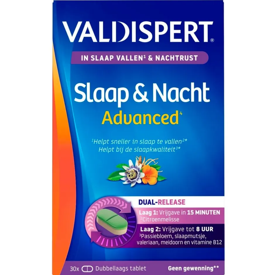 Valdispert Slaap & Nacht Advanced Tabletten< Rust En Ontspanning