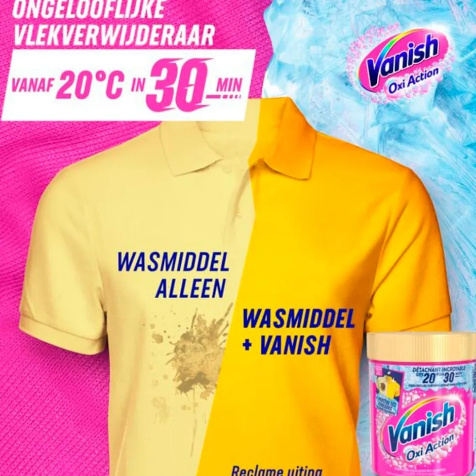 Vanish Oxi Action Vlekverwijderaar Poeder< Vlekverwijderaars