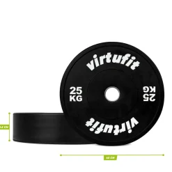 Bumper Plate Olympische Halterschijf van Rubber|VirtuFit Discount